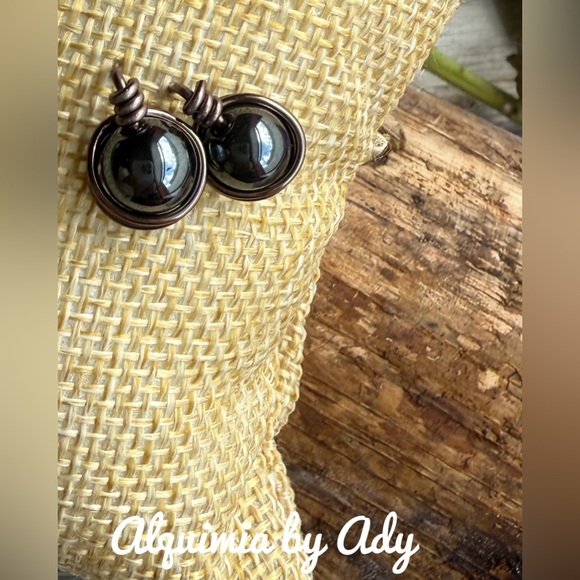 Alquimia Brown and Gray Earrings Elegant Jewelry - Picture 1 of 1